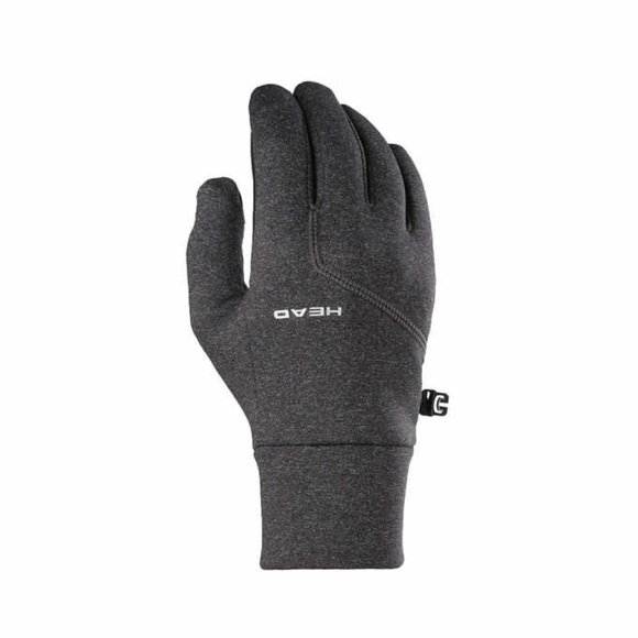 New! HEAD Men's Ultra-fit Touchscreen Gray Running Gloves Stretch Select Size M! - Picture 4 of 6